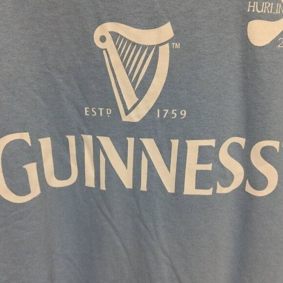Guinness Fenway Hurling Classic Tshirt,  Blue, Delta, XL - Picture 1 of 6